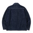 画像2: CALEE/VINTAGE REPRODUCT DENIM SWINGTOP＜OW＞（INDIGO BLUE）［デニムスウィングトップ-23秋冬］ (2)