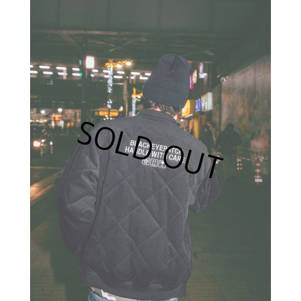 画像4: BlackEyePatch/SMALL HWC QUILTED CORDUROY JACKET（BLACK） (4)