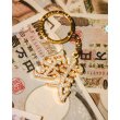 画像2: BlackEyePatch/ZENI RHINESTONE KEYCHAIN（GOLD） (2)