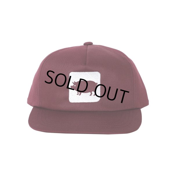 画像1: PORKCHOP/CYOW COTTON CAP（MAROON）［コットンキャップ-25春夏］ (1)