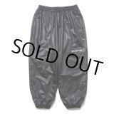 画像: COOTIE PRODUCTIONS/Damp Coated Satin Wide Track Pants（Black）［ワイドトラックパンツ-25春夏］