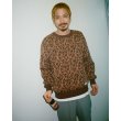 画像2: WACKO MARIA/LEOPARD JACQUARD KNIT SWEATER（BROWN）［レオパードコットンニットセーター-25春夏］ (2)