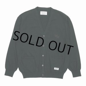 画像: WACKO MARIA/COTTON KNIT CARDIGAN（BLACK）［コットンニットカーディガン-25春夏］