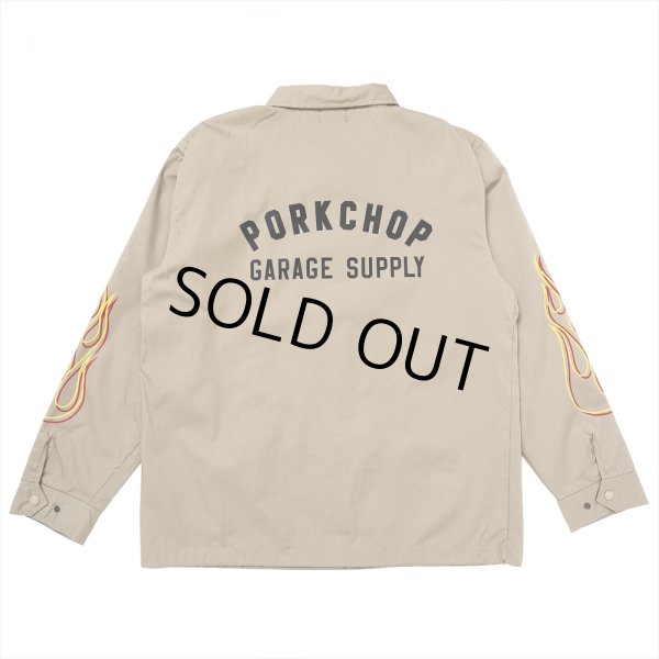 画像1: PORKCHOP/LOGO COACH JKT（BEIGE）［ロゴコーチJKT-25春夏］ (1)