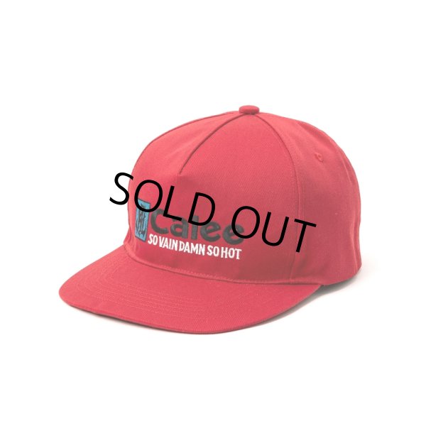 画像1: CALEE/CAL NT LOGO TWILL CAP＜NATURALLY PAINT DESIGN＞（RED）［ツイルキャップ-25春夏］ (1)