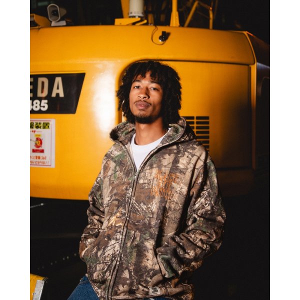 画像3: BlackEyePatch/STENCIL LOGO REALTREE THERMAL ZIP HOODIE（MULTI） (3)