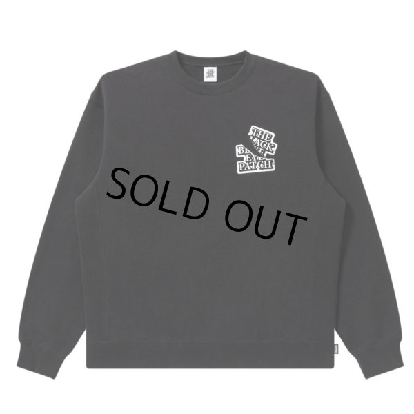 画像2: BlackEyePatch/RIPPED APART OG LABEL CREW SWEAT（BLACK） (2)