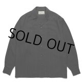 画像: WACKO MARIA/KASURI STRIPED OPEN COLLAR SHIRT（BLACK）［カスリストライプオープンカラーシャツ-25春夏］