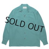 画像: WACKO MARIA/KASURI STRIPED OPEN COLLAR SHIRT（GREEN）［カスリストライプオープンカラーシャツ-25春夏］