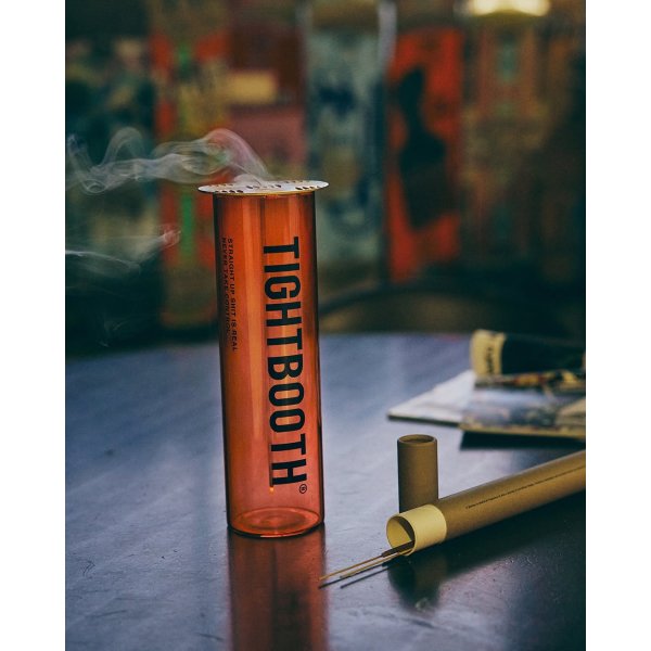 画像5: TIGHTBOOTH/GLASS INCENSE HOLDER（Clear Orange）［インセンスホルダー-24秋冬］ (5)