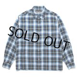 画像: WACKO MARIA/CHECK REGULAR COLLAR SHIRT（BLUE）［チェックレギュラーカラーシャツ-25春夏］