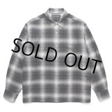 画像: WACKO MARIA/CHECK REGULAR COLLAR SHIRT（GRAY）［チェックレギュラーカラーシャツ-25春夏］