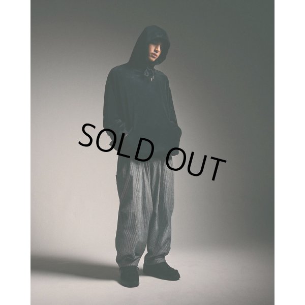 画像3: TIGHTBOOTH/VELOUR PULLOVER HOODIE（Black）［ベロアプルオーバーフーディー-25春夏］ (3)