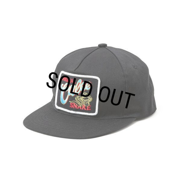 画像1: 【30％OFF】CALEE/SNAKE LOGO WAPPEN CAP（BLACK）［ワッペンキャップ-25春夏］ (1)