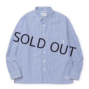 画像: CALEE/STRIPE BOX L/S SH（STRIPE/B）［ストライプボックスシャツ-25春夏］