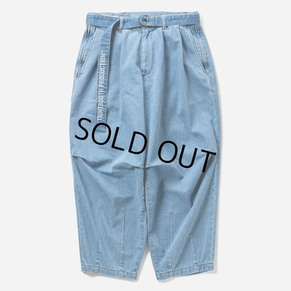 画像1: TIGHTBOOTH/DENIM BALLOON PANTS（Light Blue）［デニムバルーンパンツ-25春夏］ (1)