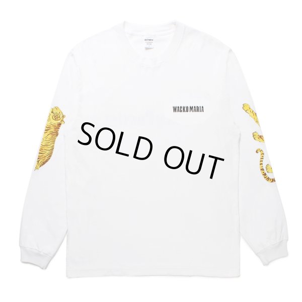 画像2: WACKO MARIA/TIM LEHI / WASHED HEAVY WEIGHT LONG SLEEVE T-SHIRT（WHITE）［プリント長袖T-25春夏］ (2)