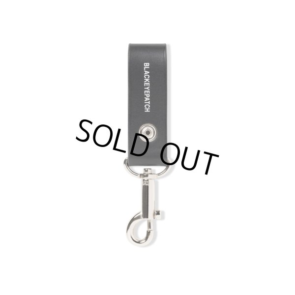 画像2: BlackEyePatch/HWC LEATHER HOOP KEYCHAIN（BLACK） (2)