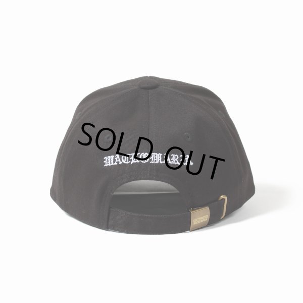 画像2: WACKO MARIA/6 PANEL CAP（BLACK）［6パネルキャップ-25春夏］ (2)