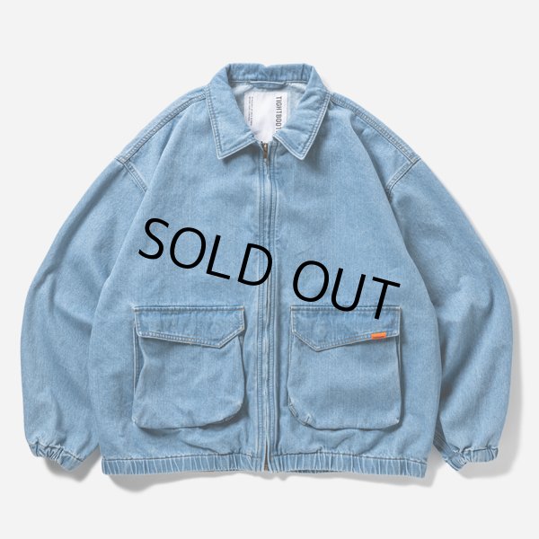 画像1: TIGHTBOOTH/DENIM DRIZZLER JACKET（Light Blue）［デニムドリズラーJKT-25春夏］ (1)