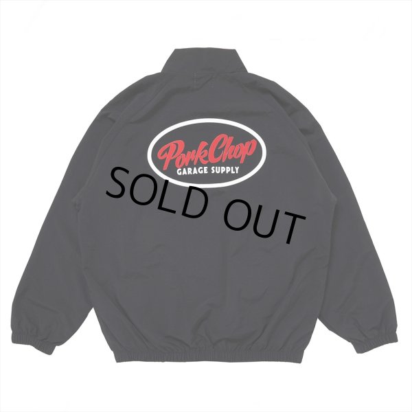 画像1: PORKCHOP/OVAL LOGO NYLON JACKET（BLACK）［ナイロンJKT-25春夏］ (1)