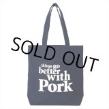 画像: PORKCHOP/THINGS GO BETTER TOTE BAG（NAVY）［トートバッグ-25春夏］