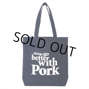 画像: PORKCHOP/THINGS GO BETTER TOTE BAG（NAVY）［トートバッグ-25春夏］