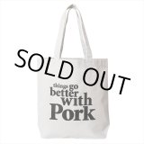画像: PORKCHOP/THINGS GO BETTER TOTE BAG（GRAY）［トートバッグ-25春夏］