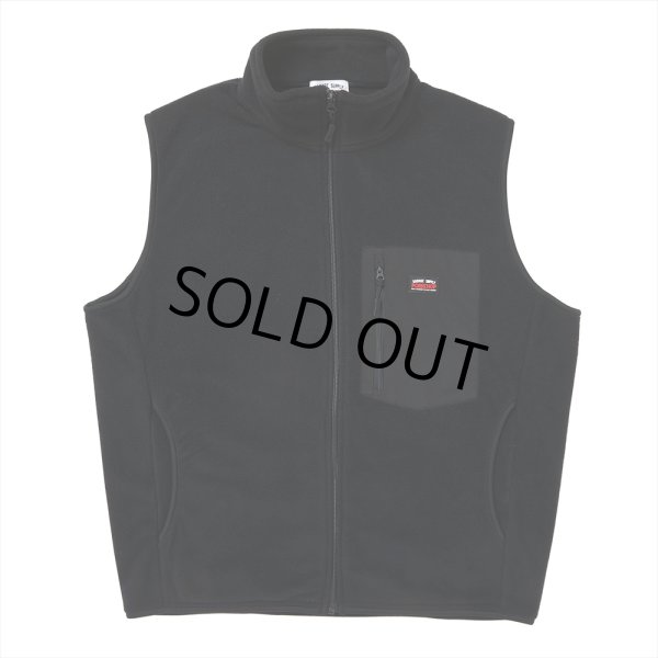 画像1: PORKCHOP/FLEECE VEST（BLACK）［フリースベスト-25春夏］ (1)