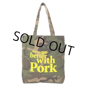 画像: PORKCHOP/THINGS GO BETTER TOTE BAG（CAMO）［トートバッグ-25春夏］
