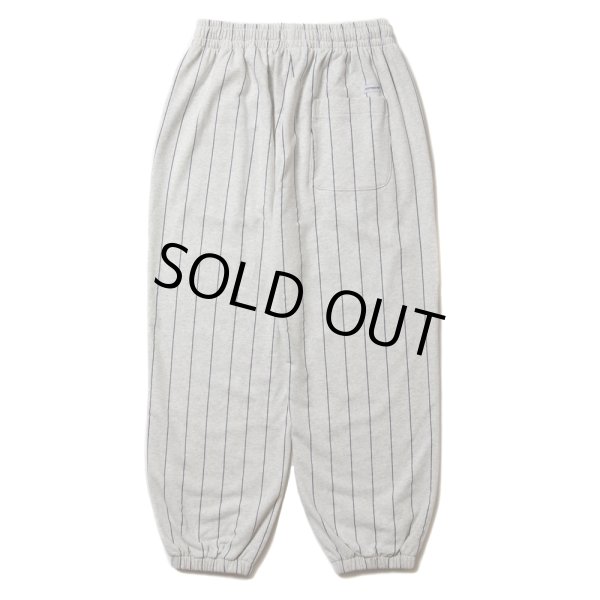 画像2: COOTIE PRODUCTIONS/Allover Print Open End Yarn Sweat Easy Pants（Oatmeal）［ストライプスウェットイージーパンツ-25春夏］ (2)