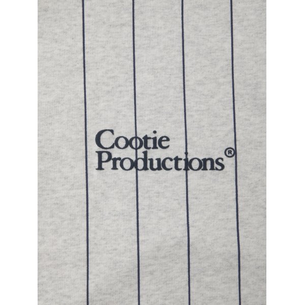 画像2: COOTIE PRODUCTIONS/Allover Print Open End Yarn Sweat Crew（Oatmeal）［ストライプスウェットクルー-25春夏］ (2)