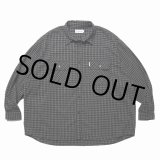 画像: COOTIE PRODUCTIONS/Amundsen Check Oversized L/S Shirts（Black）［チェックオーバーサイズシャツ-25春夏］