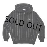 画像: COOTIE PRODUCTIONS/Allover Print Open End Yarn Sweat Zip Hoodie（Black）［ストライプスウェットジップフーディー-25春夏］