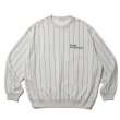 画像1: COOTIE PRODUCTIONS/Allover Print Open End Yarn Sweat Crew（Oatmeal）［ストライプスウェットクルー-25春夏］ (1)