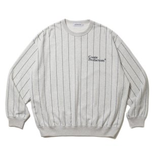 画像: COOTIE PRODUCTIONS/Allover Print Open End Yarn Sweat Crew（Oatmeal）［ストライプスウェットクルー-25春夏］