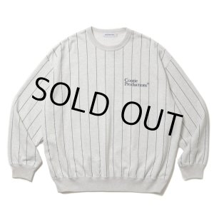 画像: COOTIE PRODUCTIONS/Allover Print Open End Yarn Sweat Crew（Oatmeal）［ストライプスウェットクルー-25春夏］