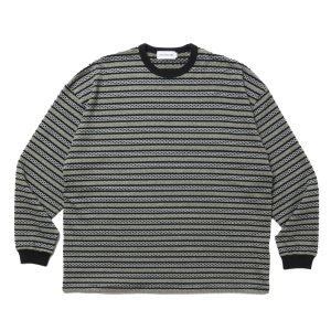 画像: COOTIE PRODUCTIONS/Jacquard Border L/S Tee（Black）［ジャガードボーダー長袖T-25春夏］