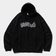 画像1: 【30％OFF】TIGHTBOOTH/3D LOGO HOODED SWEAT SHIRT（Black）［プルオーバーパーカー-25春夏］ (1)