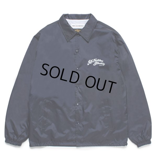 画像2: WACKO MARIA/56 TATTOO STUDIO / COACH JACKET（NAVY）［コーチJKT-25春夏］ (2)