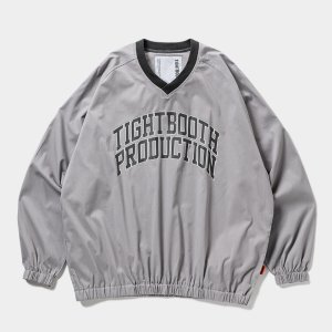 画像: TIGHTBOOTH/COLLEGE WIND SHIRT（Grey）［ウィンドシャツ-25春夏］