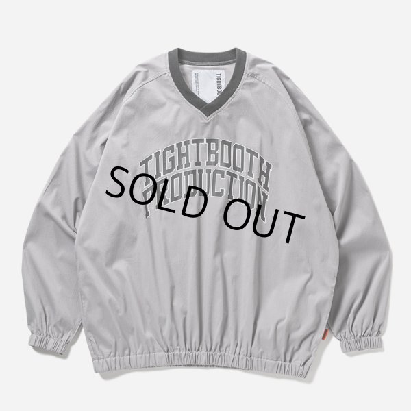 画像1: 【30％OFF】TIGHTBOOTH/COLLEGE WIND SHIRT（Grey）［ウィンドシャツ-25春夏］ (1)