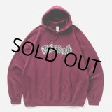画像: TIGHTBOOTH/3D LOGO HOODED SWEAT SHIRT（Burgundy）［プルオーバーパーカー-25春夏］