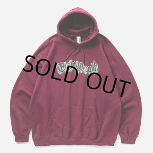 画像: TIGHTBOOTH/3D LOGO HOODED SWEAT SHIRT（Burgundy）［プルオーバーパーカー-25春夏］