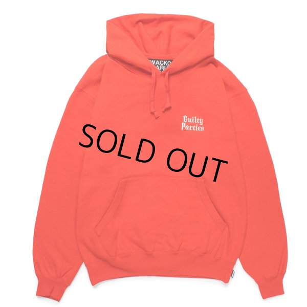 画像1: WACKO MARIA/HEAVY WEIGHT HOODED SWEAT SHIRT（RED）［プルオーバーパーカー-25春夏］ (1)