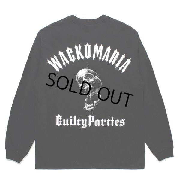 画像1: WACKO MARIA/56 TATTOO STUDIO / WASHED HEAVY WEIGHT LONG SLEEVE T-SHIRT（BLACK）［プリント長袖T-25春夏］ (1)