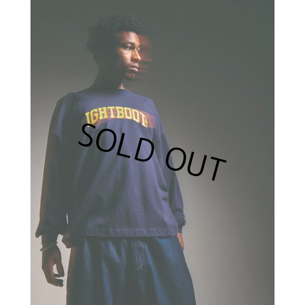 画像5: TIGHTBOOTH/COLLEGE L/S T-SHIRT（Navy）［プリント長袖T-25春夏］ (5)