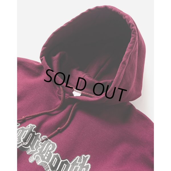 画像2: TIGHTBOOTH/3D LOGO HOODED SWEAT SHIRT（Burgundy）［プルオーバーパーカー-25春夏］ (2)