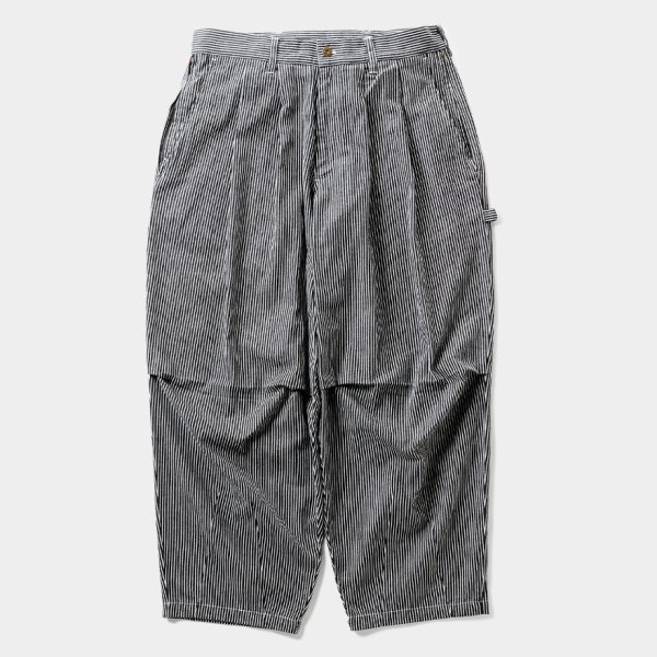 画像1: TIGHTBOOTH/HICKORY PAINTER BALLOON PANTS（Black）［ヒッコリーペインターバルーンパンツ-25春夏］ (1)
