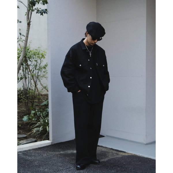 画像3: COOTIE PRODUCTIONS/Needle Punch Twill 3rd Type Jacket（Black）［ニードルパンチツイルサードタイプJKT-25春夏］ (3)